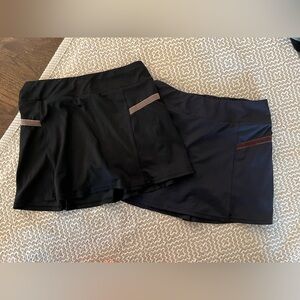 Amazon Black and Navy Athletic Skorts